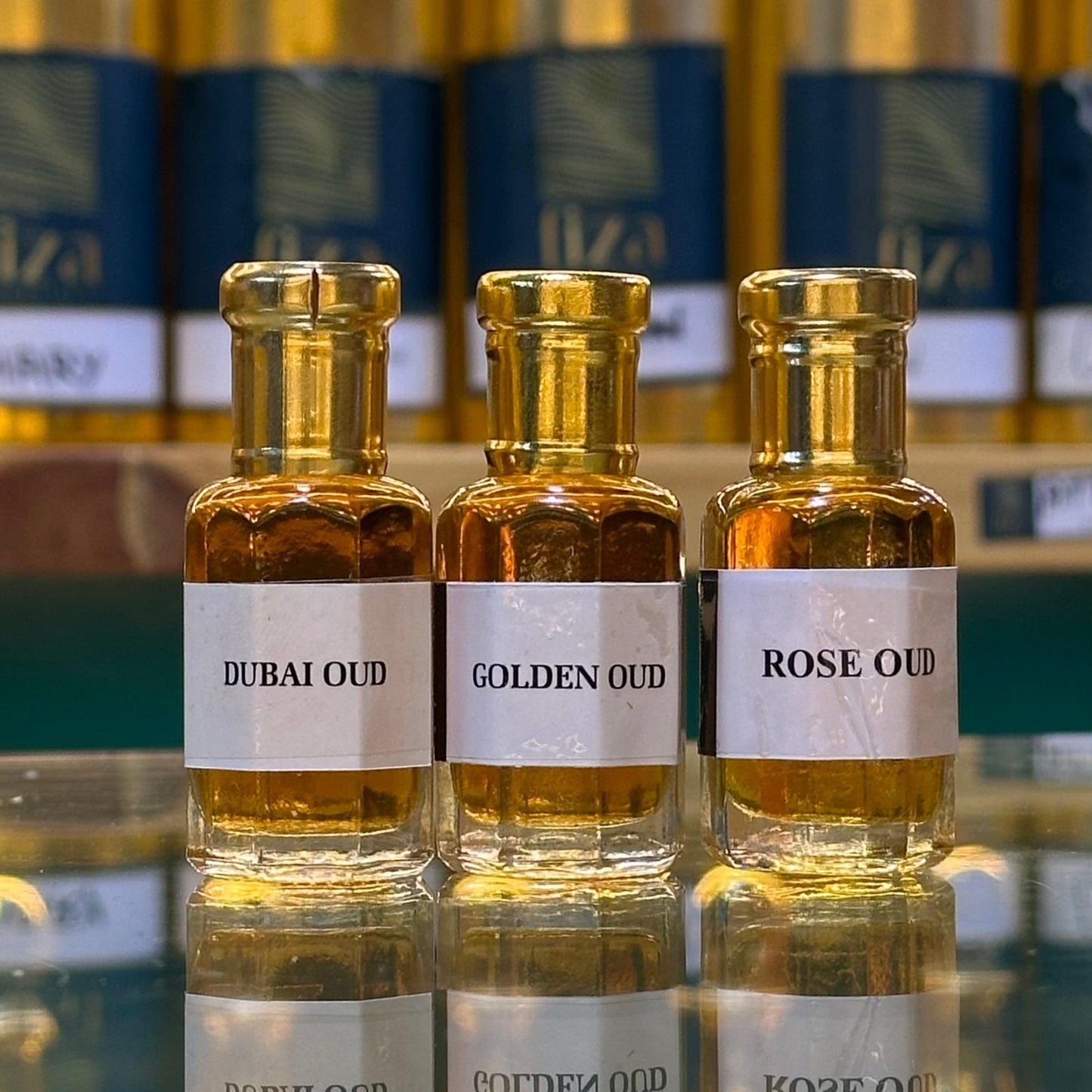 3 Pcs Oud Attar set - Dubai oud -Golden oud - Rose oud 5.5 ML Each