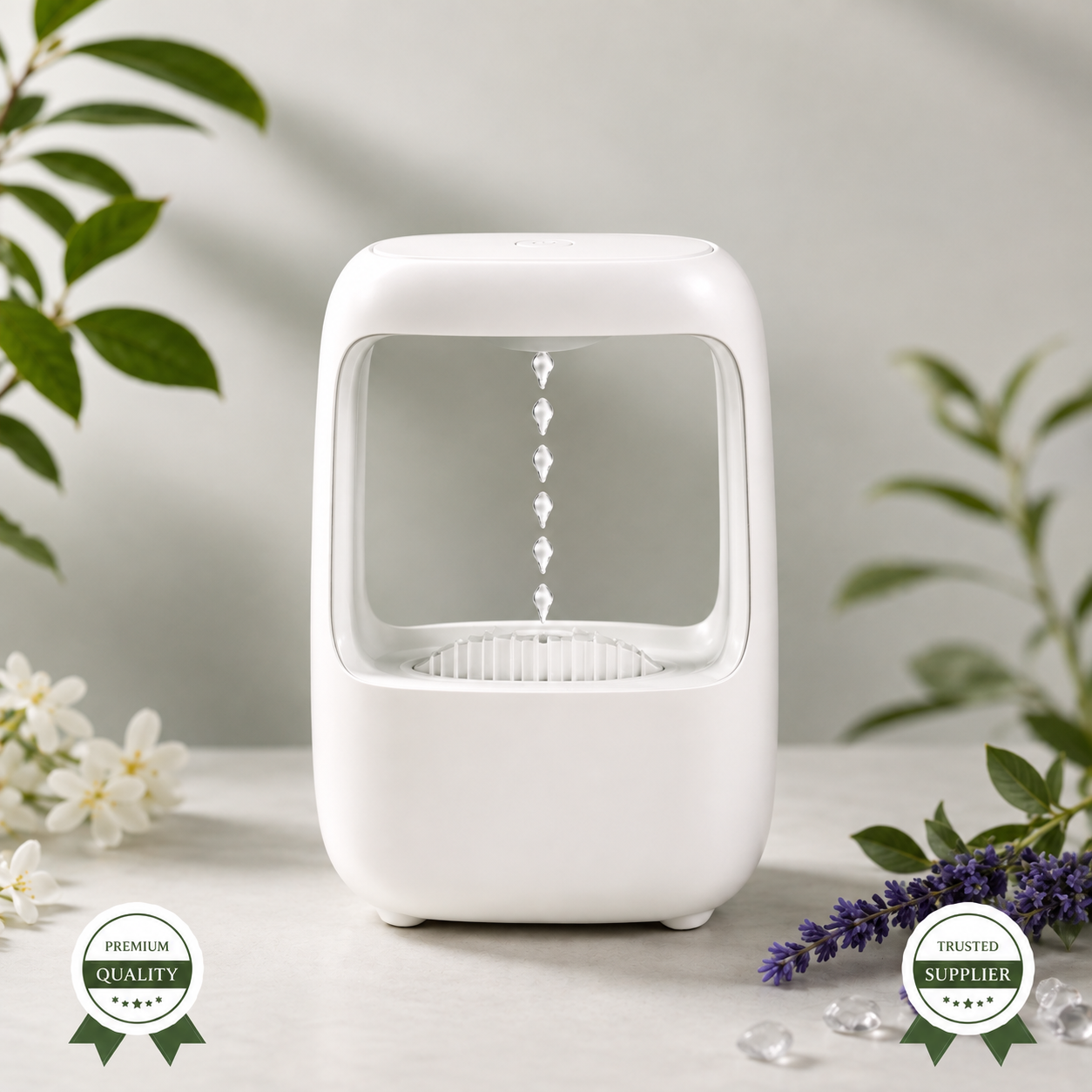 Premium White Water Fountain / Aroma Diffuser