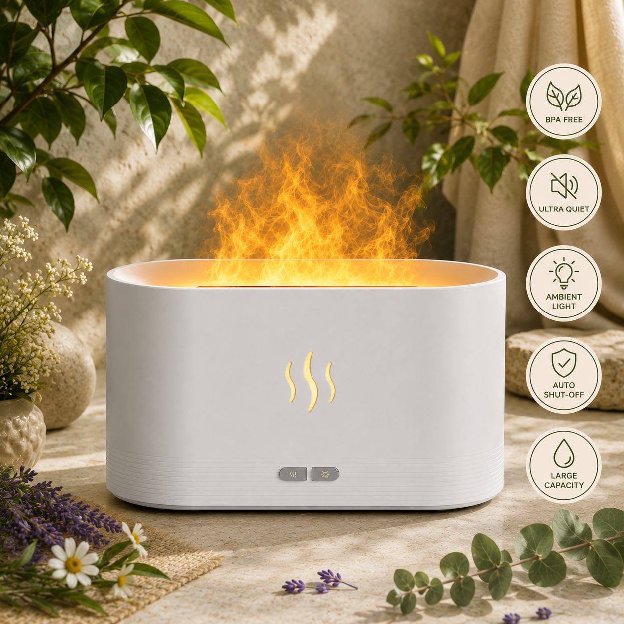 Aromatherapy Essential Oil Diffuser – Large Capacity