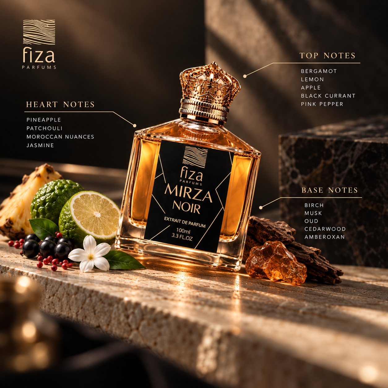 Mirza Noir | Fiza Parfums 100ml