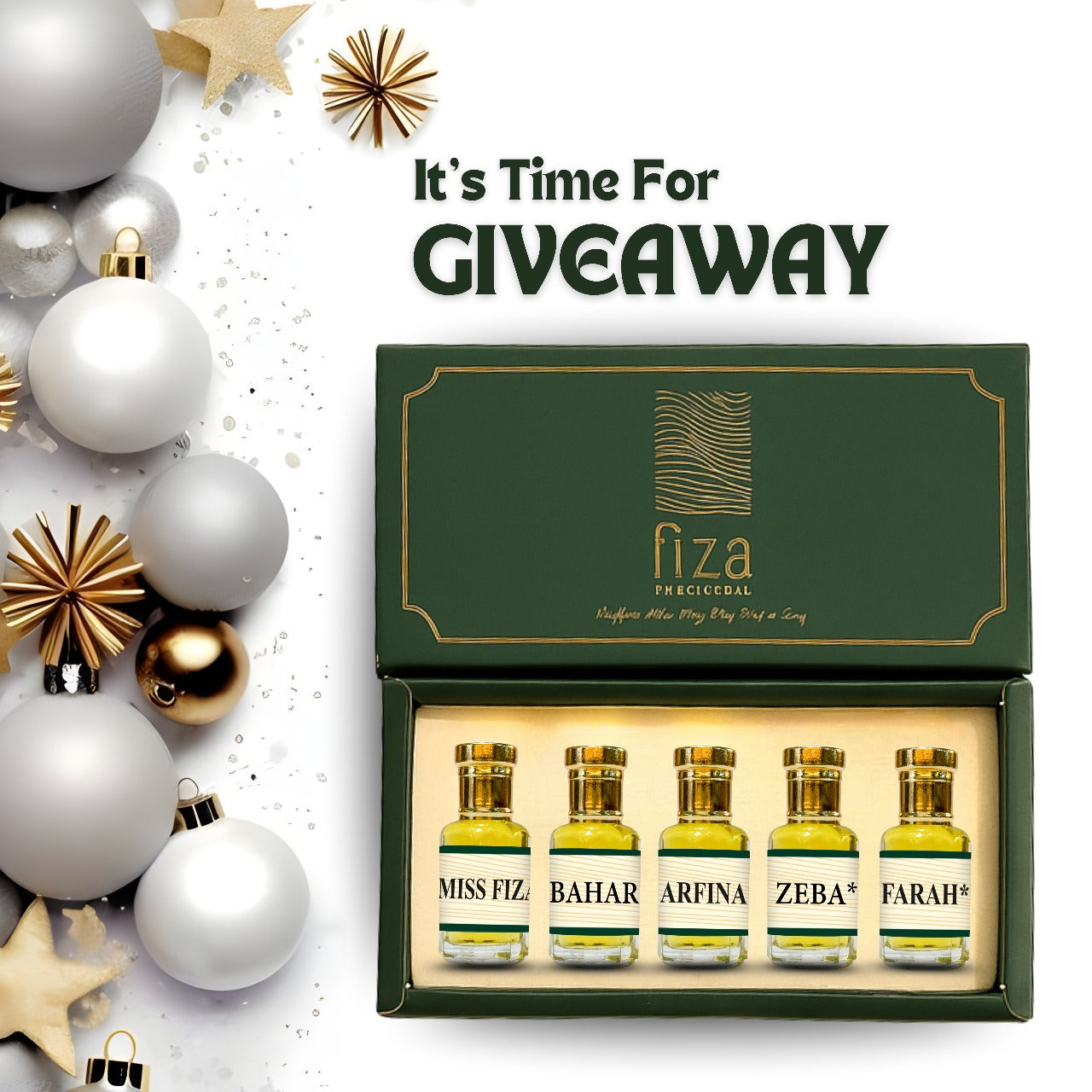 Womens Combo 5 Attar- fiza perfumes 2.5 / 3ml each