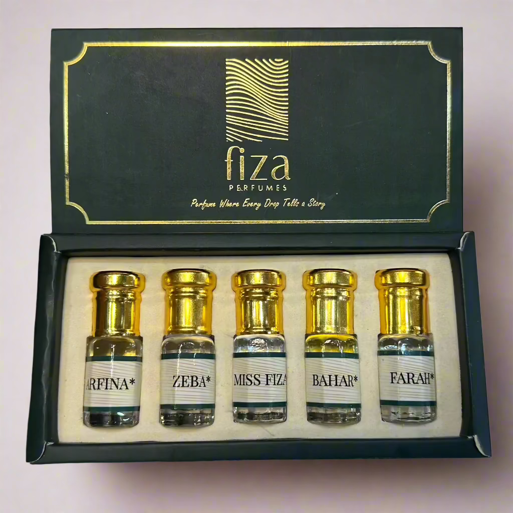 Womens Combo 5 Attar- fiza perfumes 2.5 / 3ml each