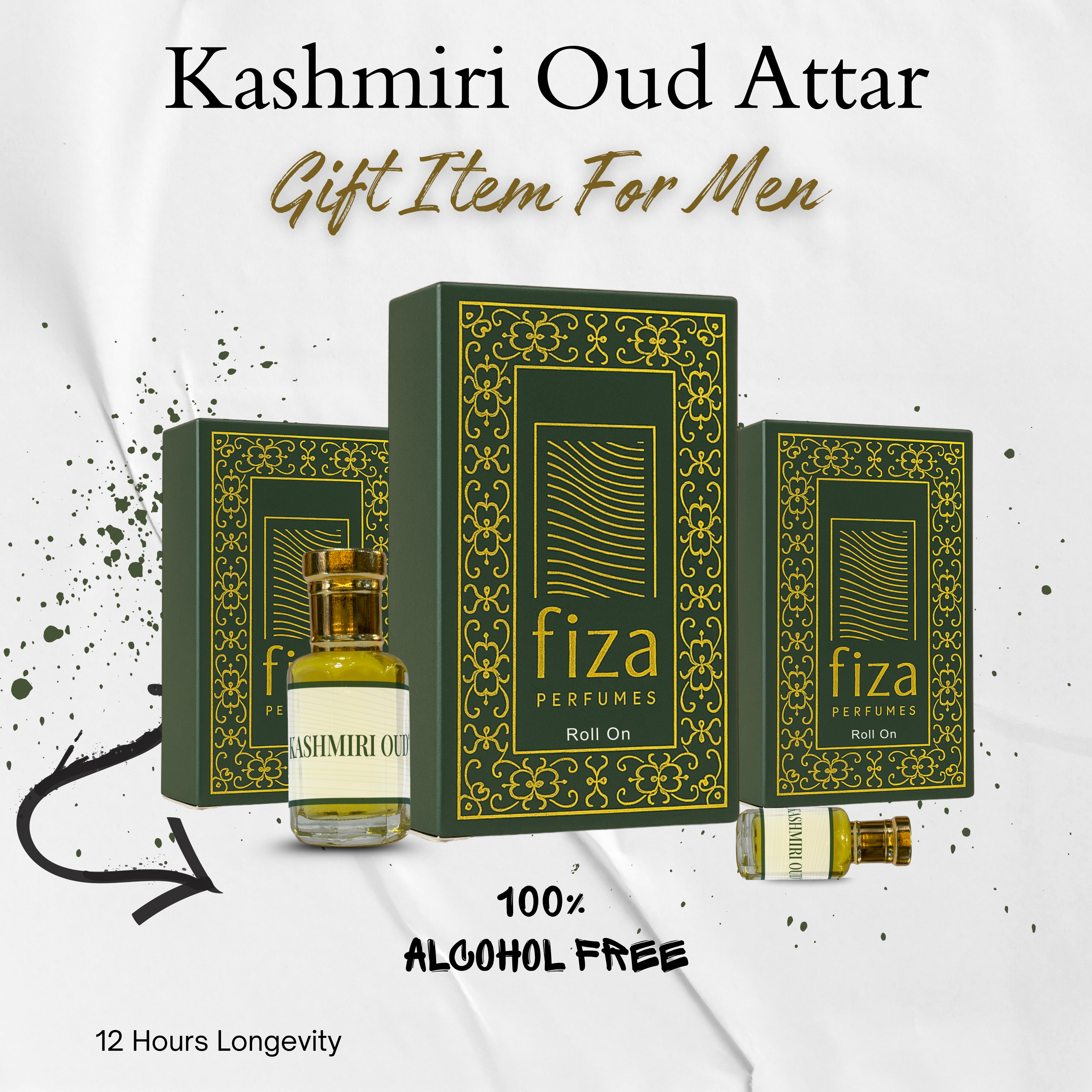 KASHMIRI OUD ATTAR BY FIZA PERFUMES