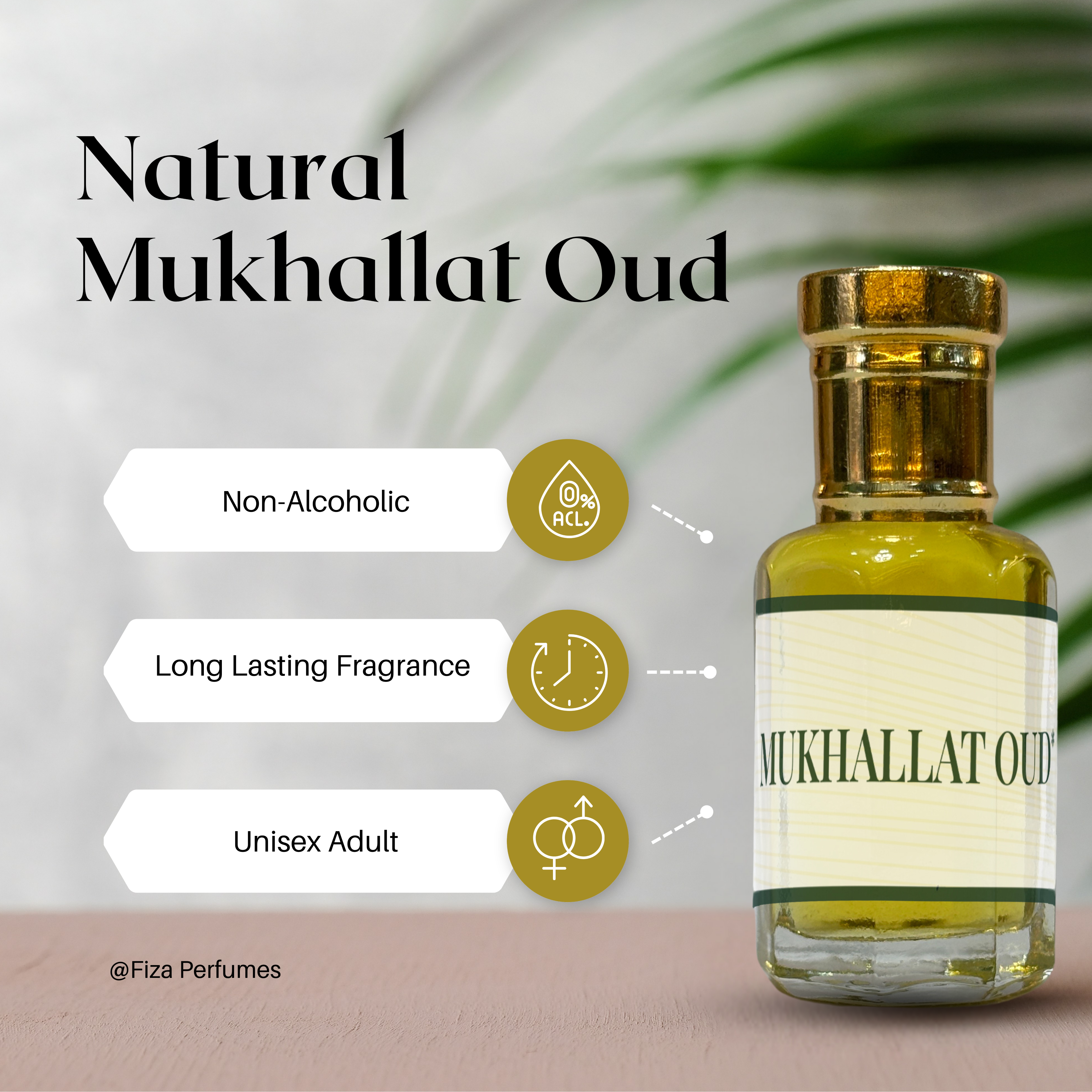 MUKHALLAT OUD ATTAR BY FIZA PERFUME